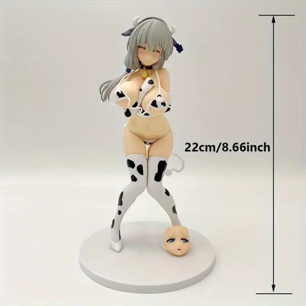 Figura Tsuki Uzaki bikini con estampado de vaca. - Image 4