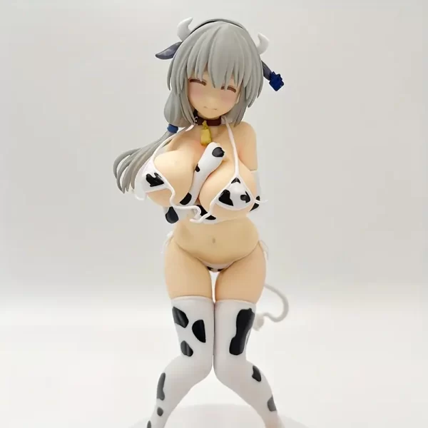 Figura Tsuki Uzaki bikini con estampado de vaca.